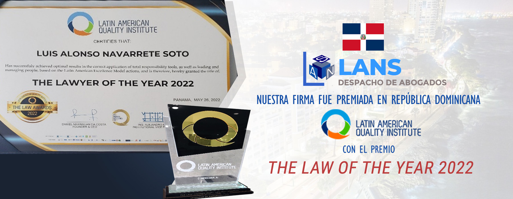 Premio del Latin American Quality Institute en 2022